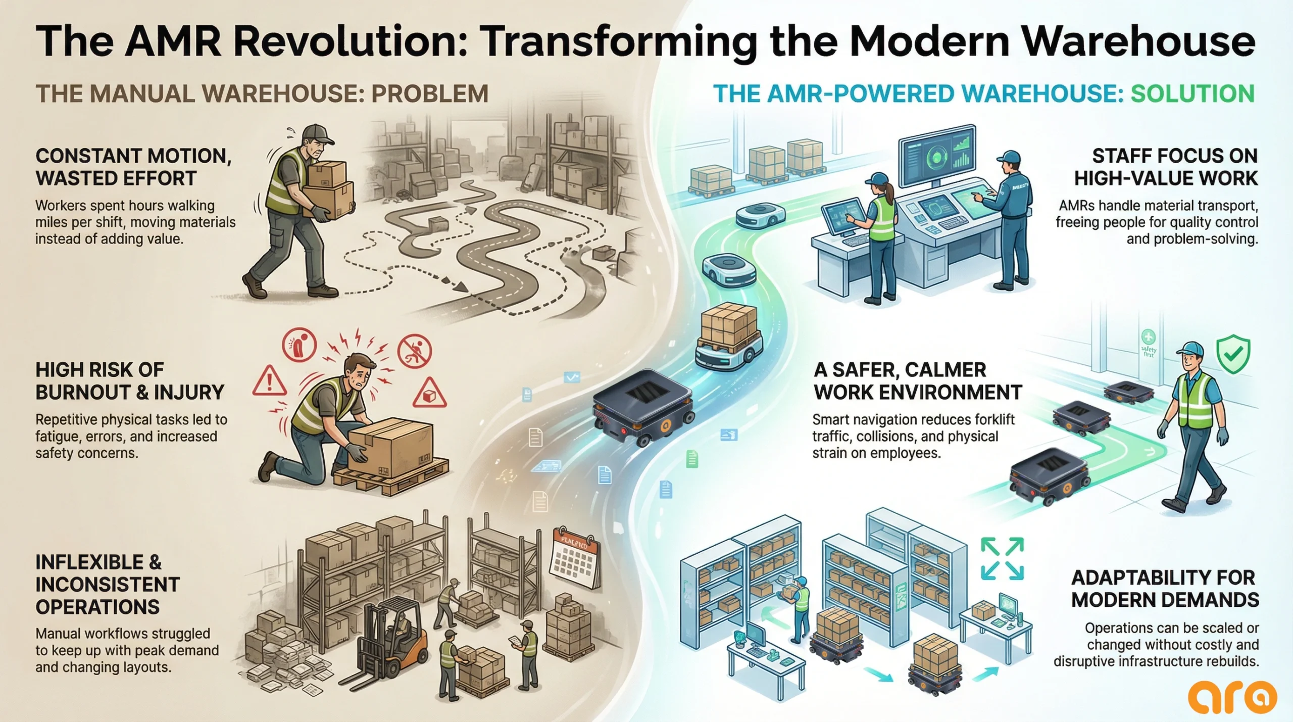 How Canada made AMRs are transforming warehouse operations to automate manual work