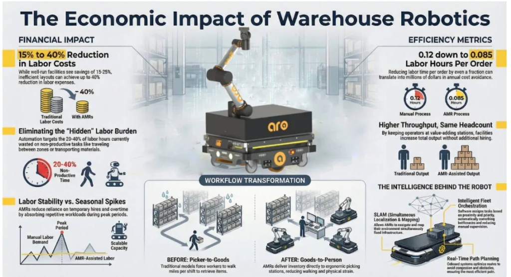 The Economic Impact of Warehouse Robotics