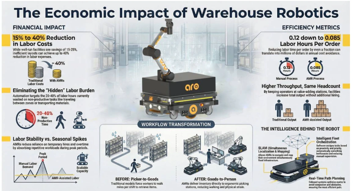 The Economic Impact of Warehouse Robotics